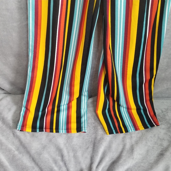 Eye Candy Juniors Med/Womens SM Ruffle Front Crepe Jumpsuit Multicolored - Picture 8 of 14